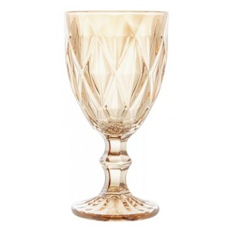 Jogo De  6 Taças Diamond Âmbar Metalizado 325ml Lyor